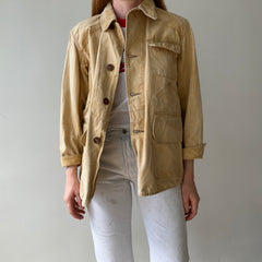 1930/40s Drybak Waterproof Cotton Hunting Jacket with Corduroy Collar  - Collectible