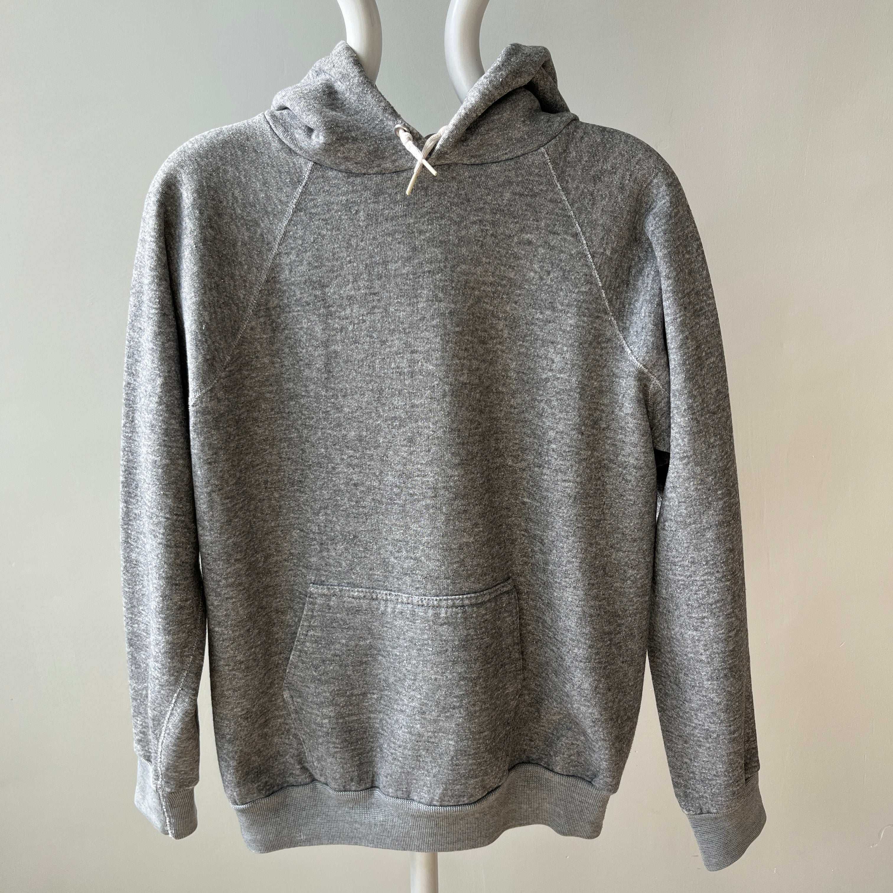 1970s Gray Pull Over Hoodie - An Actual Dream