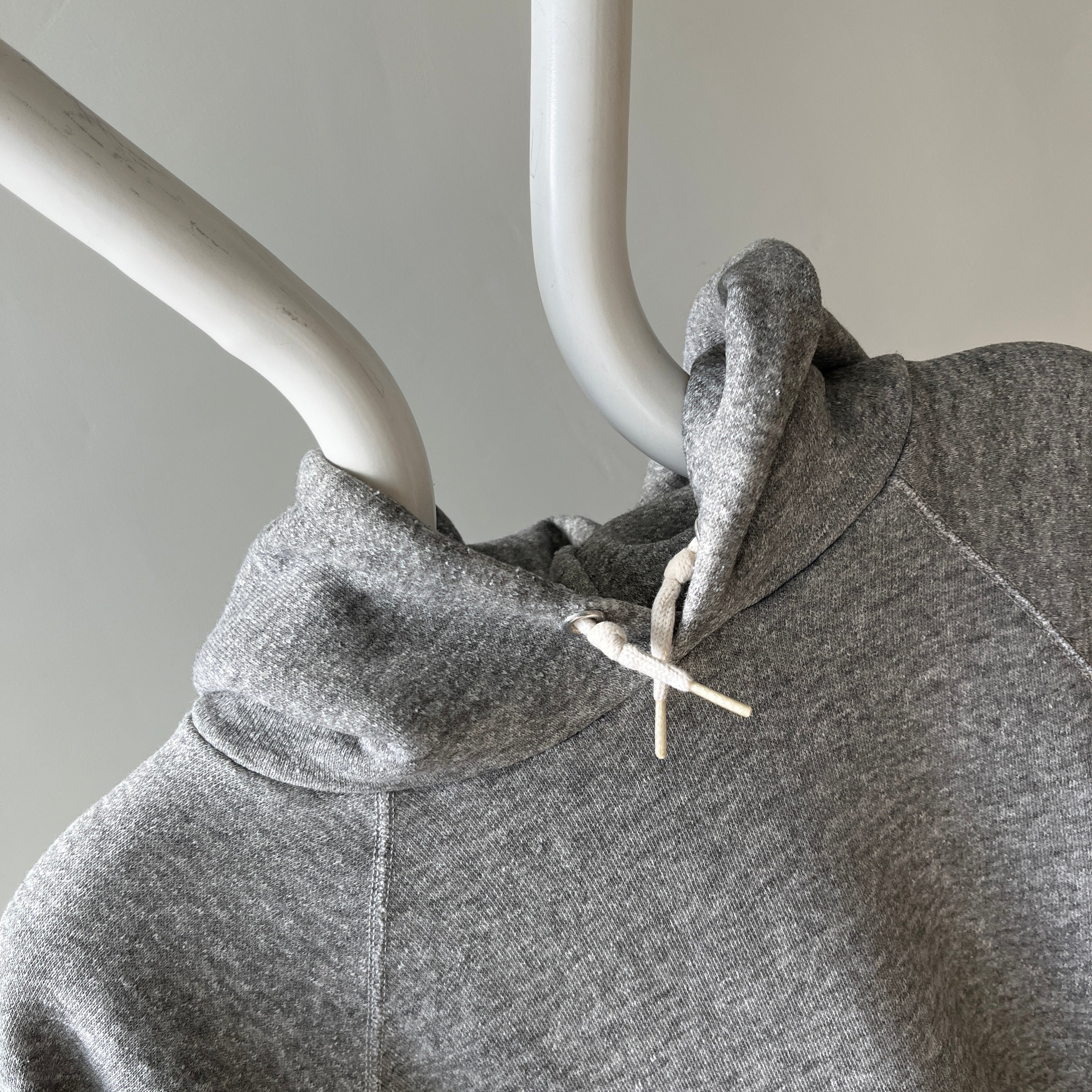 1970s Gray Pull Over Hoodie - An Actual Dream