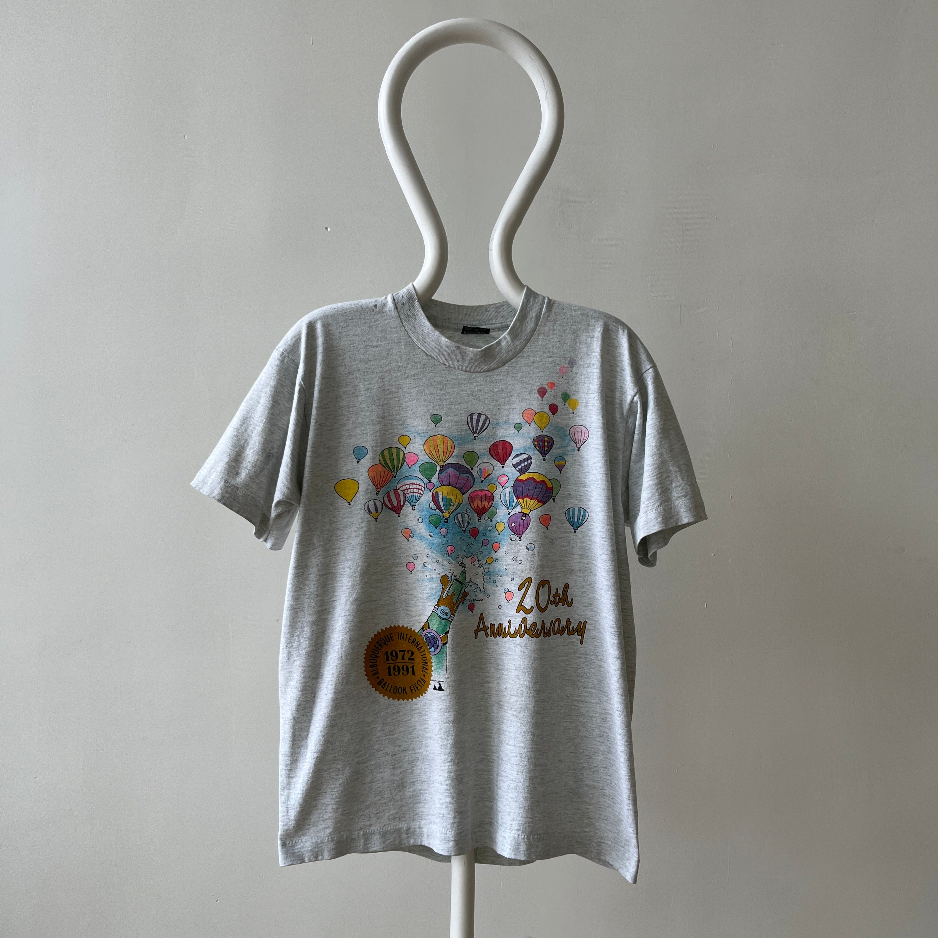 1991 Albuquerque International Balloon Fiesta 20th Anniversary T Shirt