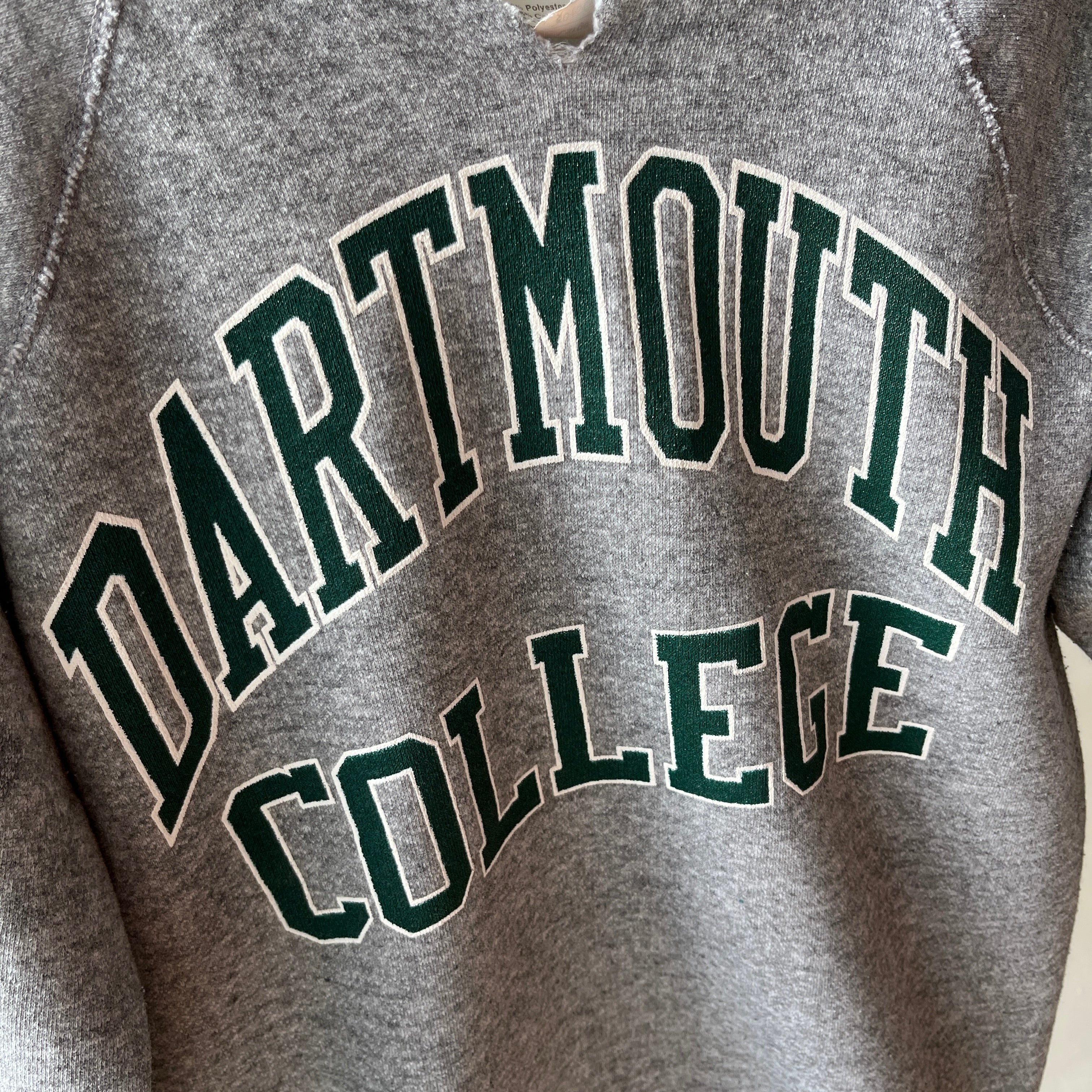 1970/80s Dartmouth College Sweatshirt by Discus (Earlier Tag)