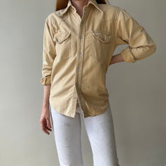 1960/70s Black Sheep Cotton Flannel Cowboy Snap Front Shirt - Smaller Size