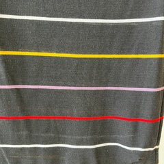 1980s Blank Striped Cut Off T-Shirt