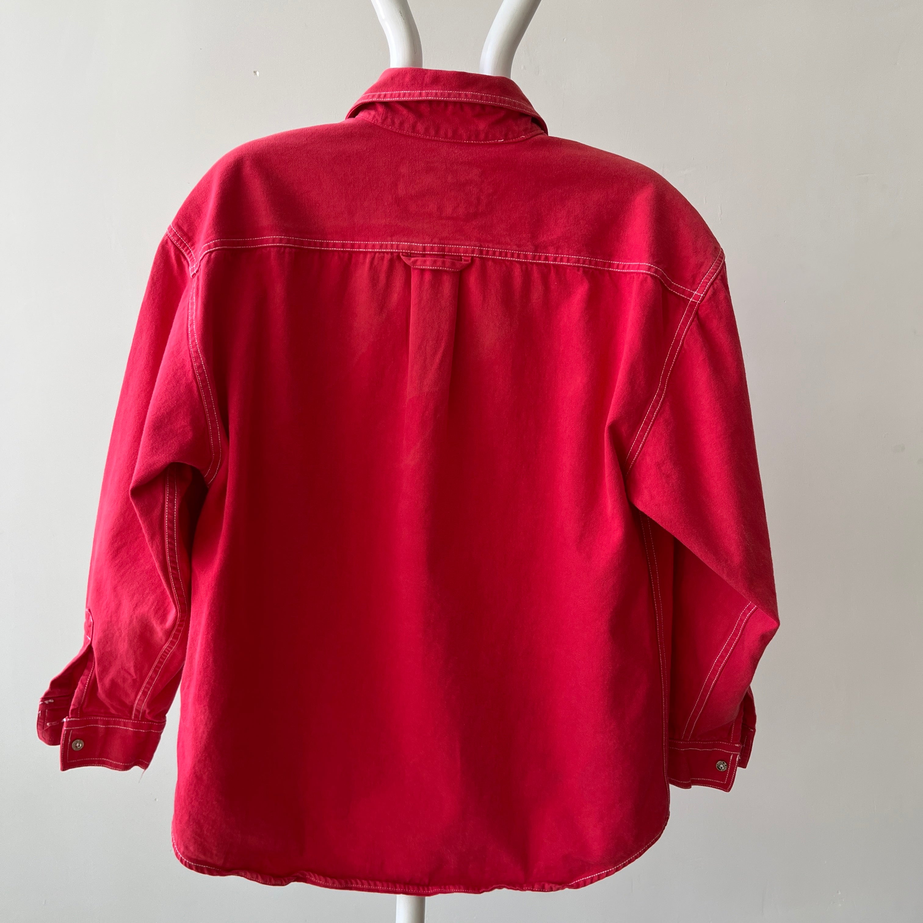 1990s Faded Red Levis Button Up - OMG