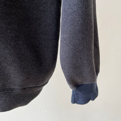 1980s Perfectly Faded Worn, Small Holes, Contrast Cuffs Dream Boat Raglan