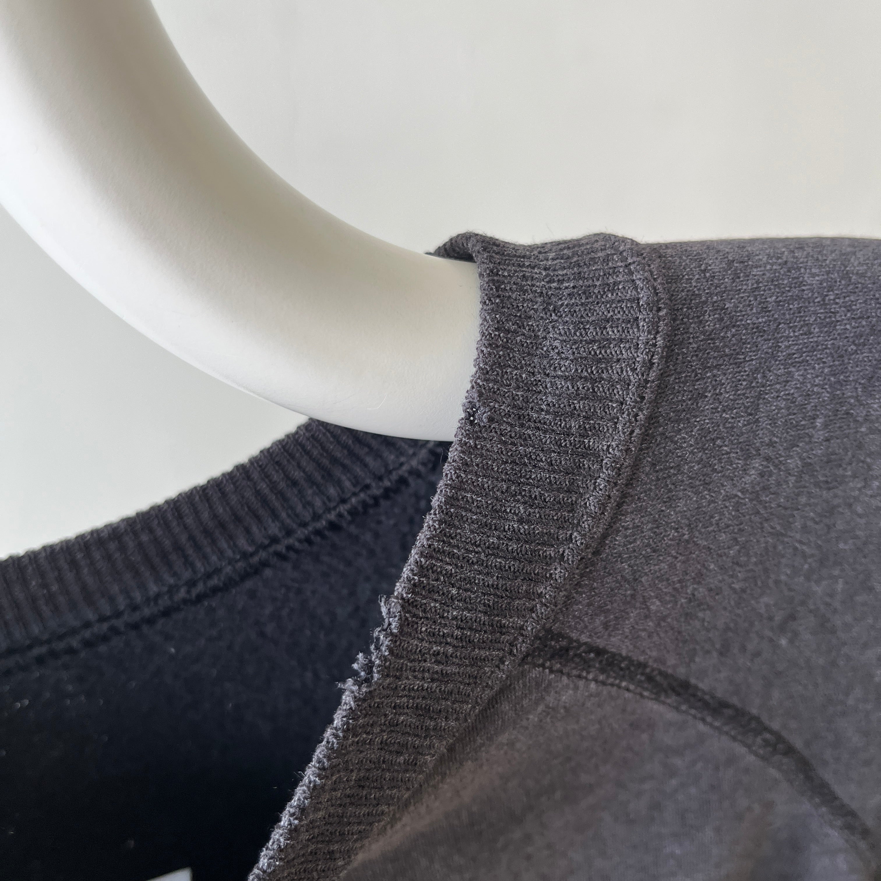 1980s Perfectly Faded Worn, Small Holes, Contrast Cuffs Dream Boat Raglan