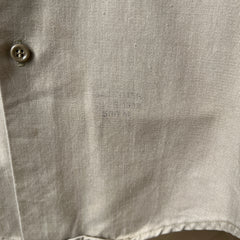 1970s Big Mac by Sears Khaki Work Shirt - Heavily Stained and Worn