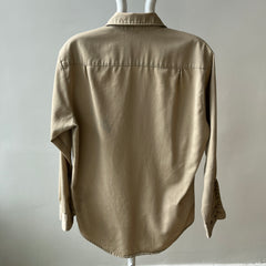 1970s Big Mac by Sears Khaki Work Shirt - Heavily Stained and Worn