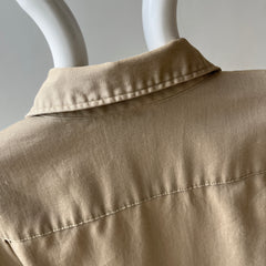 1970s Big Mac by Sears Khaki Work Shirt - Heavily Stained and Worn