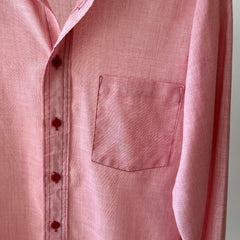 1970s/80s Red Long Sleeve Button Up