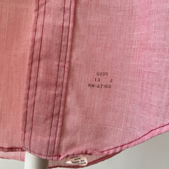 1970s/80s Red Long Sleeve Button Up
