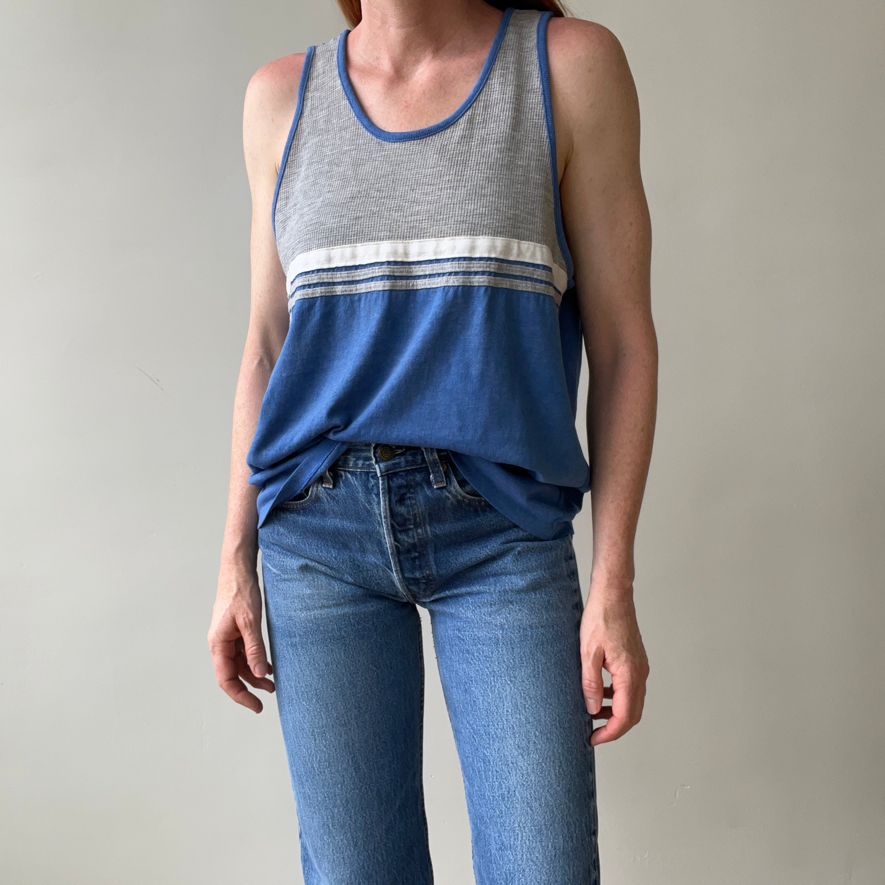1980s Two-Tone Tank Top - Rad!