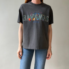 1990s Faded Black Bahamas Nassau T Shirt