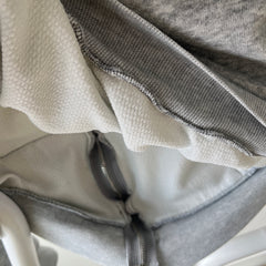 1970s Insulated Blank Gray Zip Up Hoodie - Perfectly Beat Up