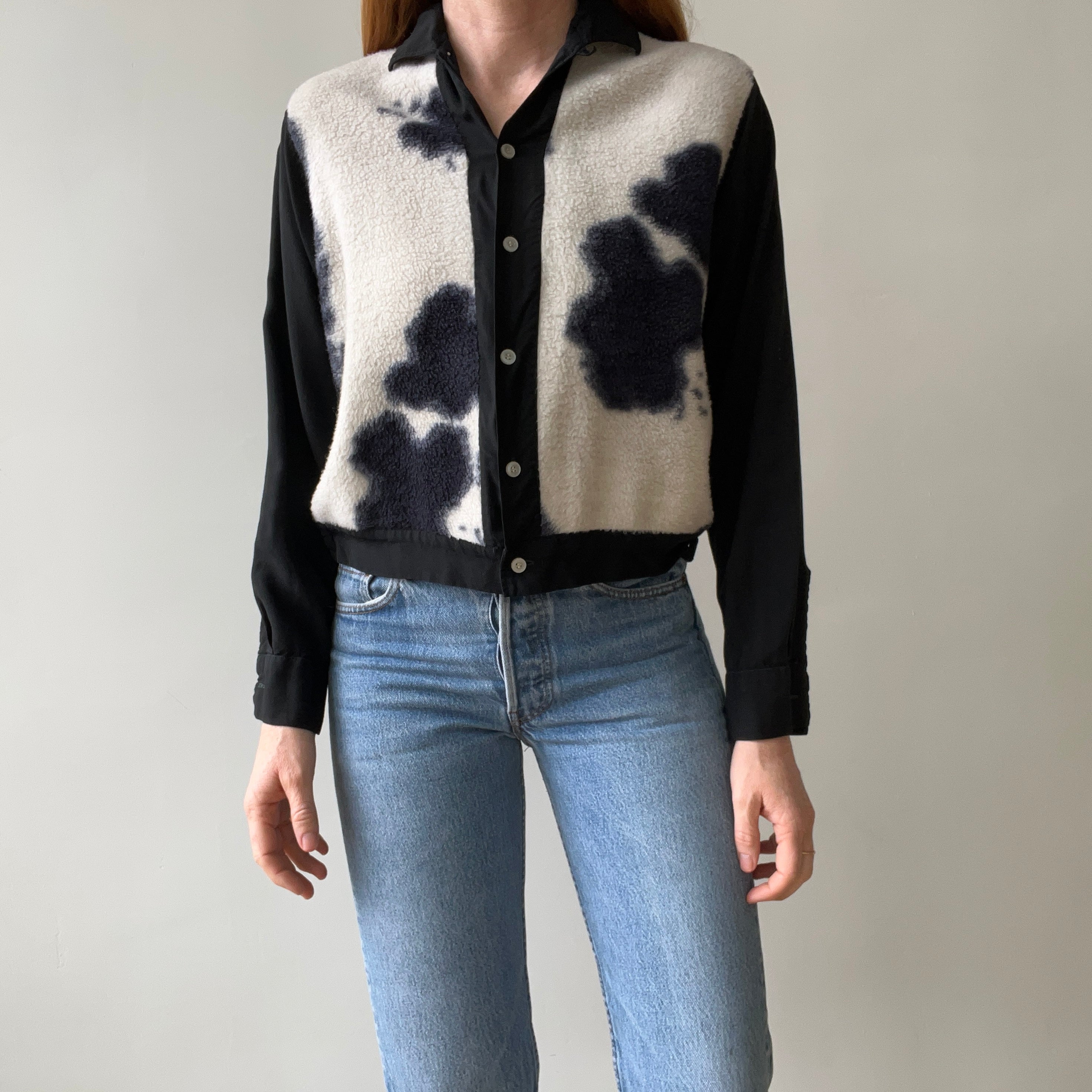 1950s Rockabilly Fleece Button Up Shirt - !!!!!! Supreme Copied this Design