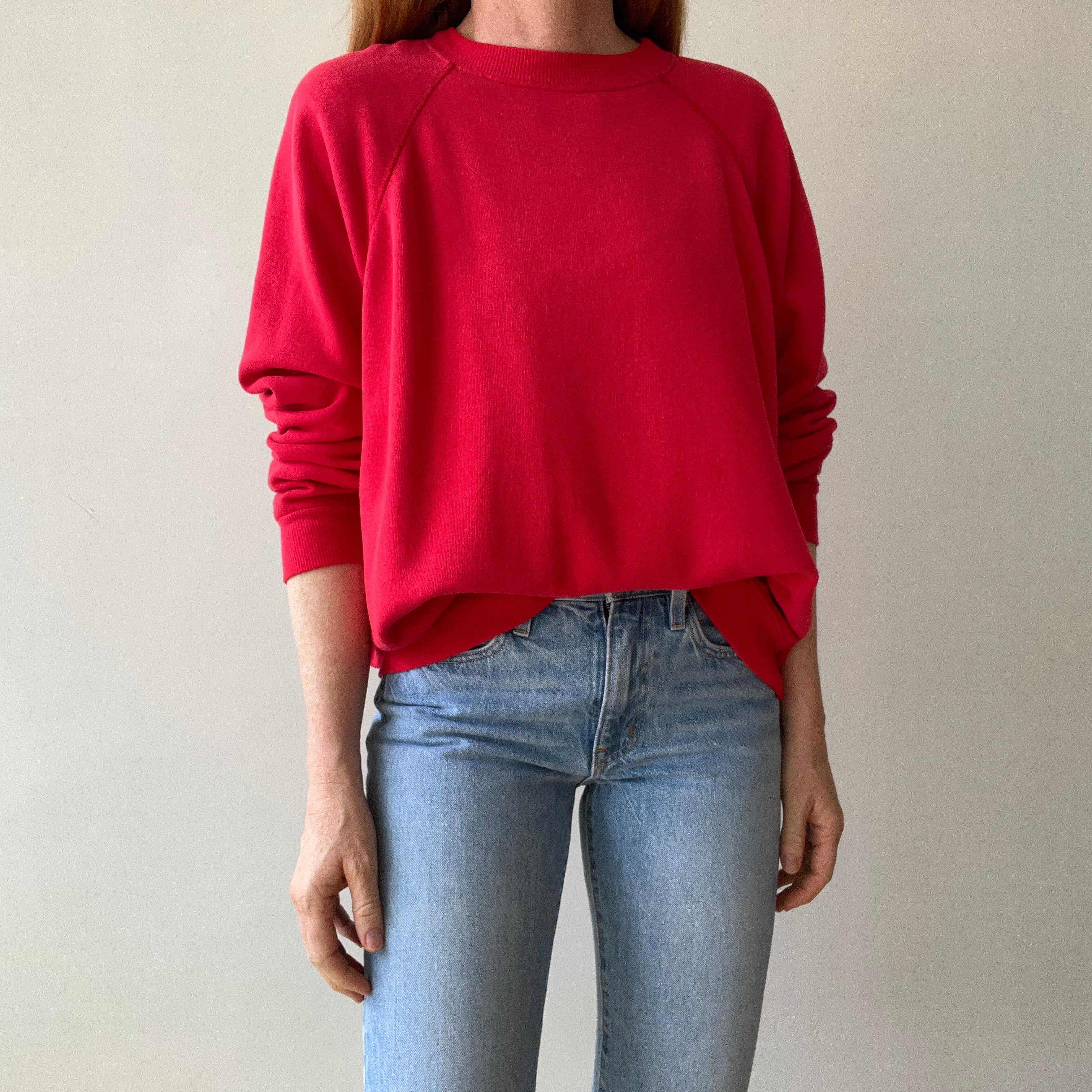 1990's Blank Red Sweatshirt