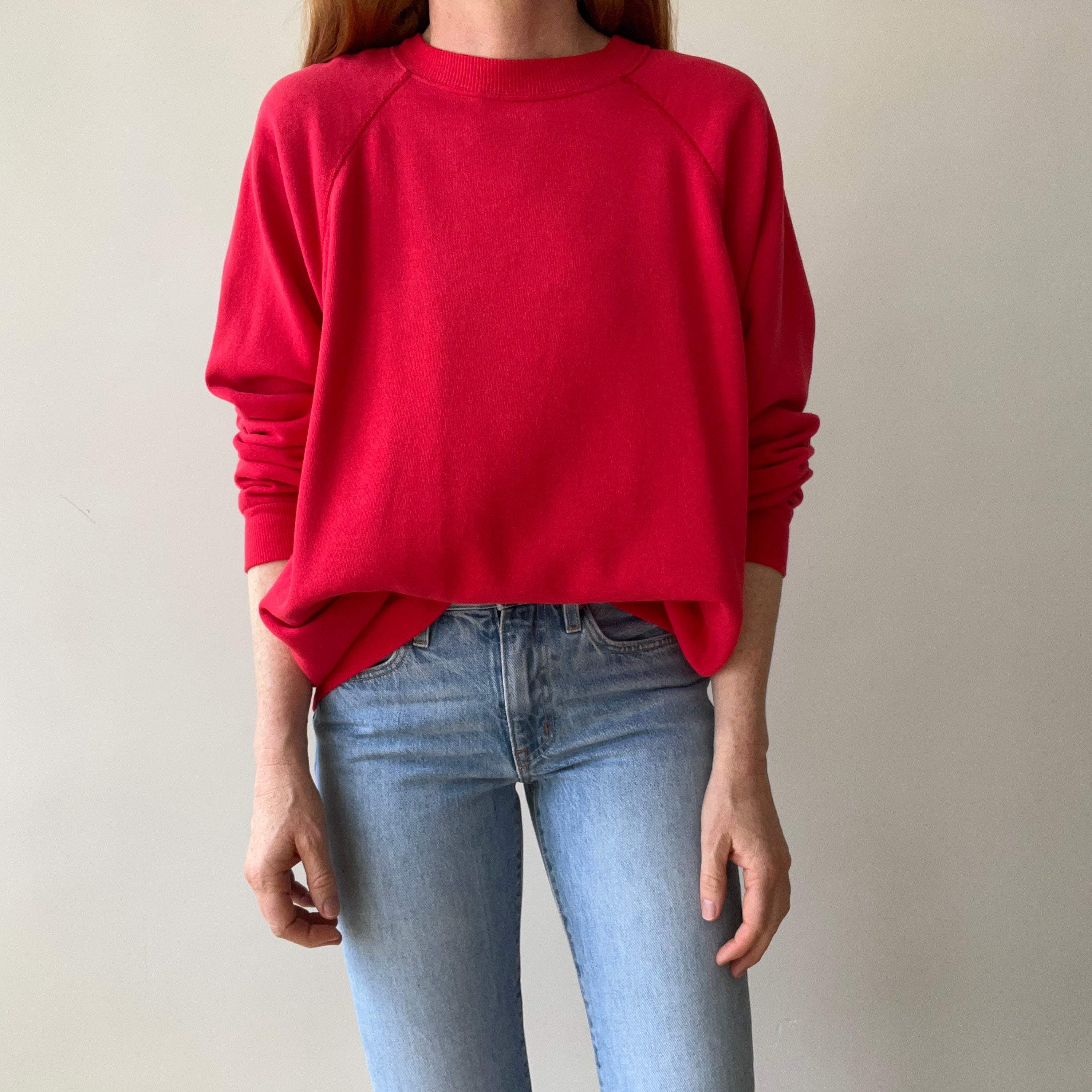 1990's Blank Red Sweatshirt
