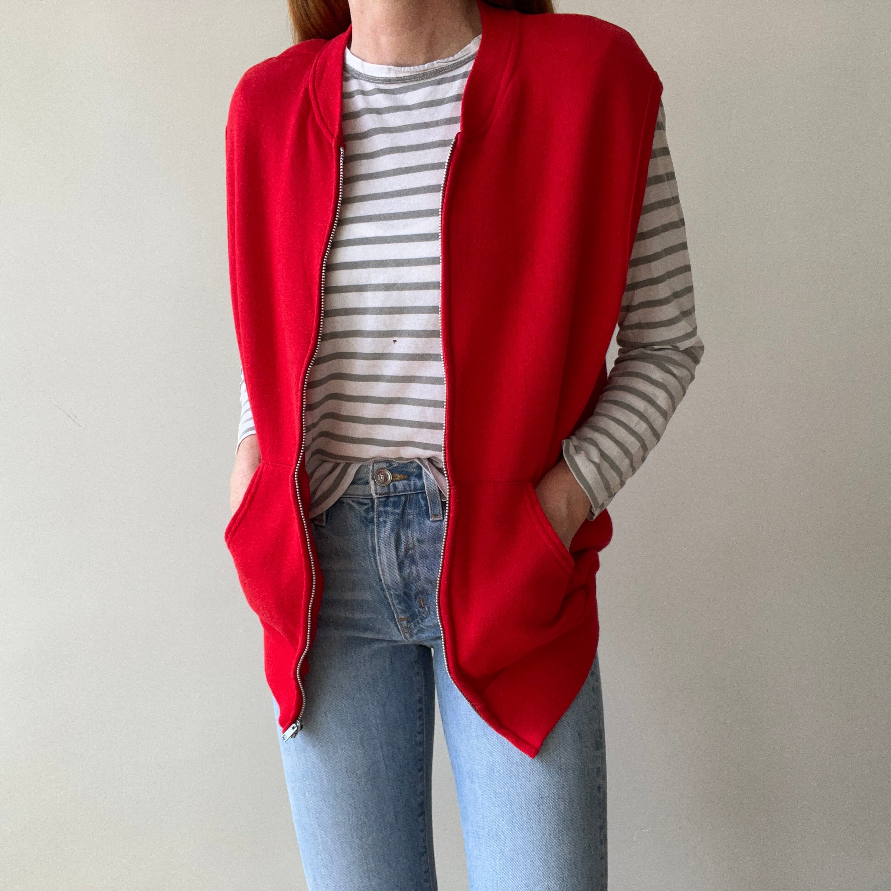 1970's Short Sleeve Zip up Sweatshirt