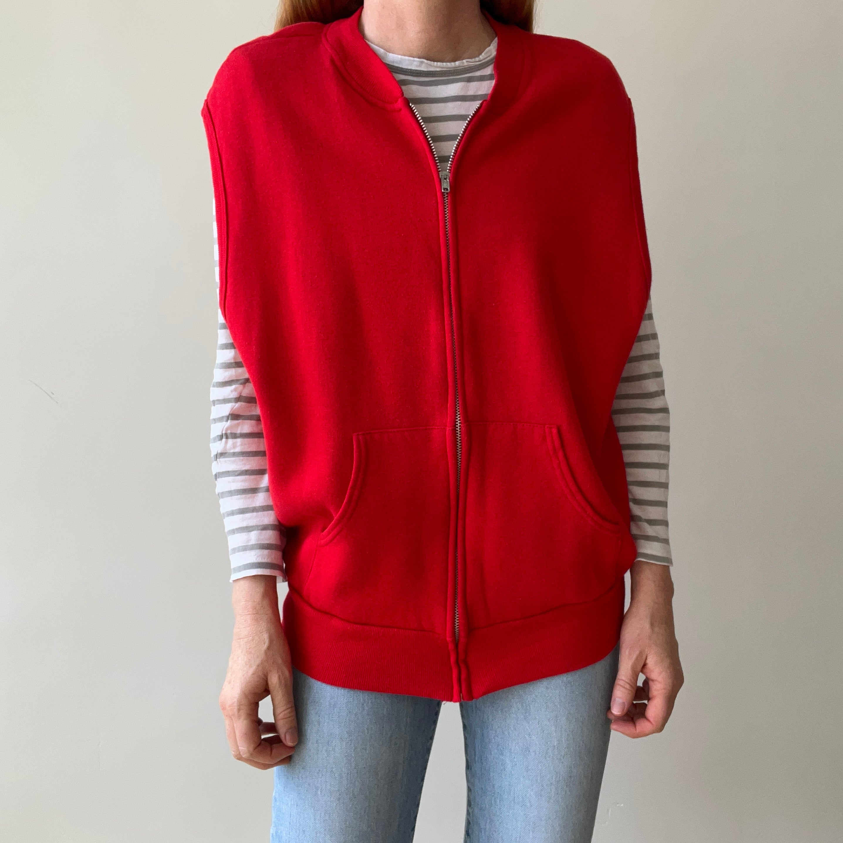 1970's Short Sleeve Zip up Sweatshirt