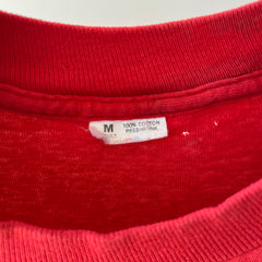 1980s Blank Red Pocket T