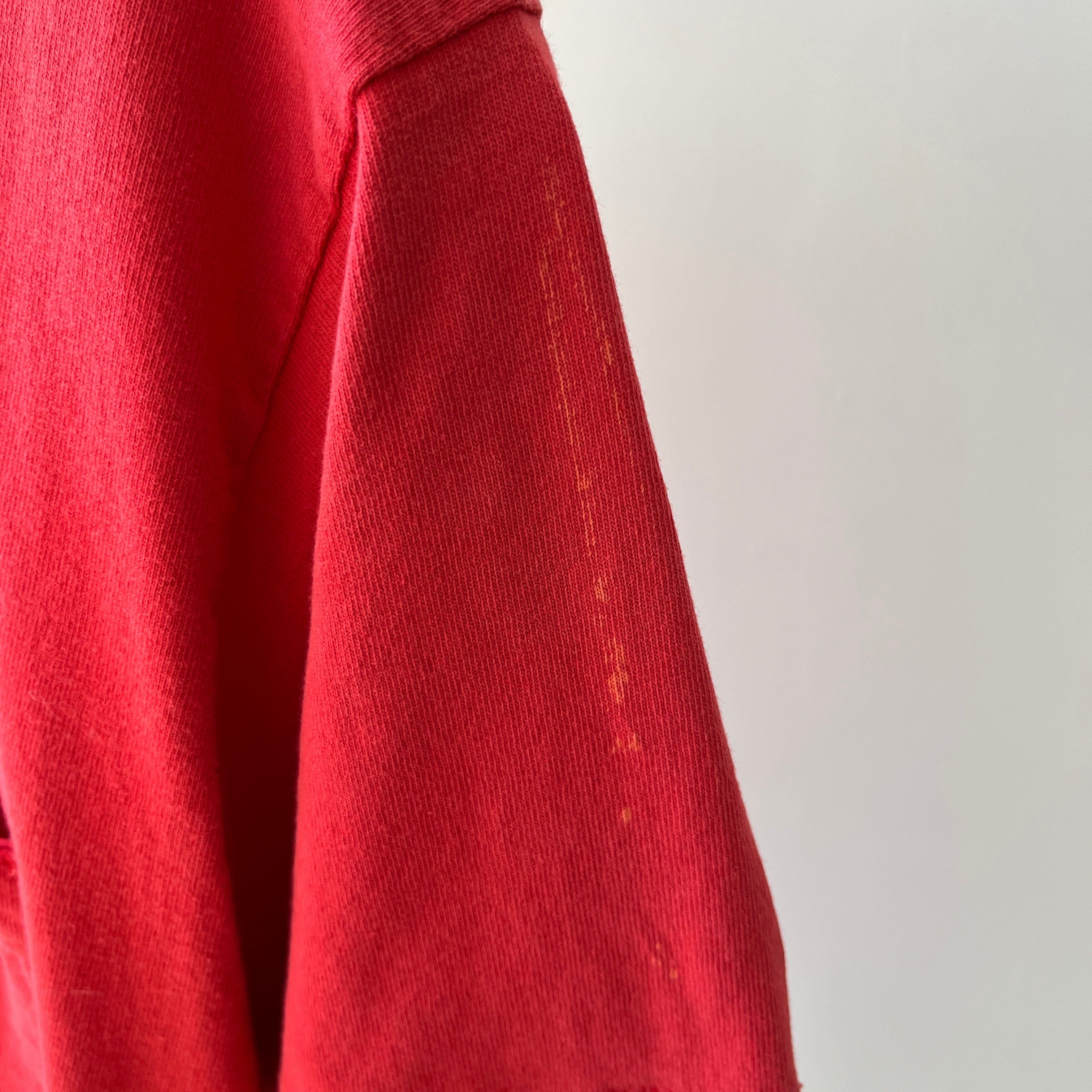 1980s Blank Red Pocket T