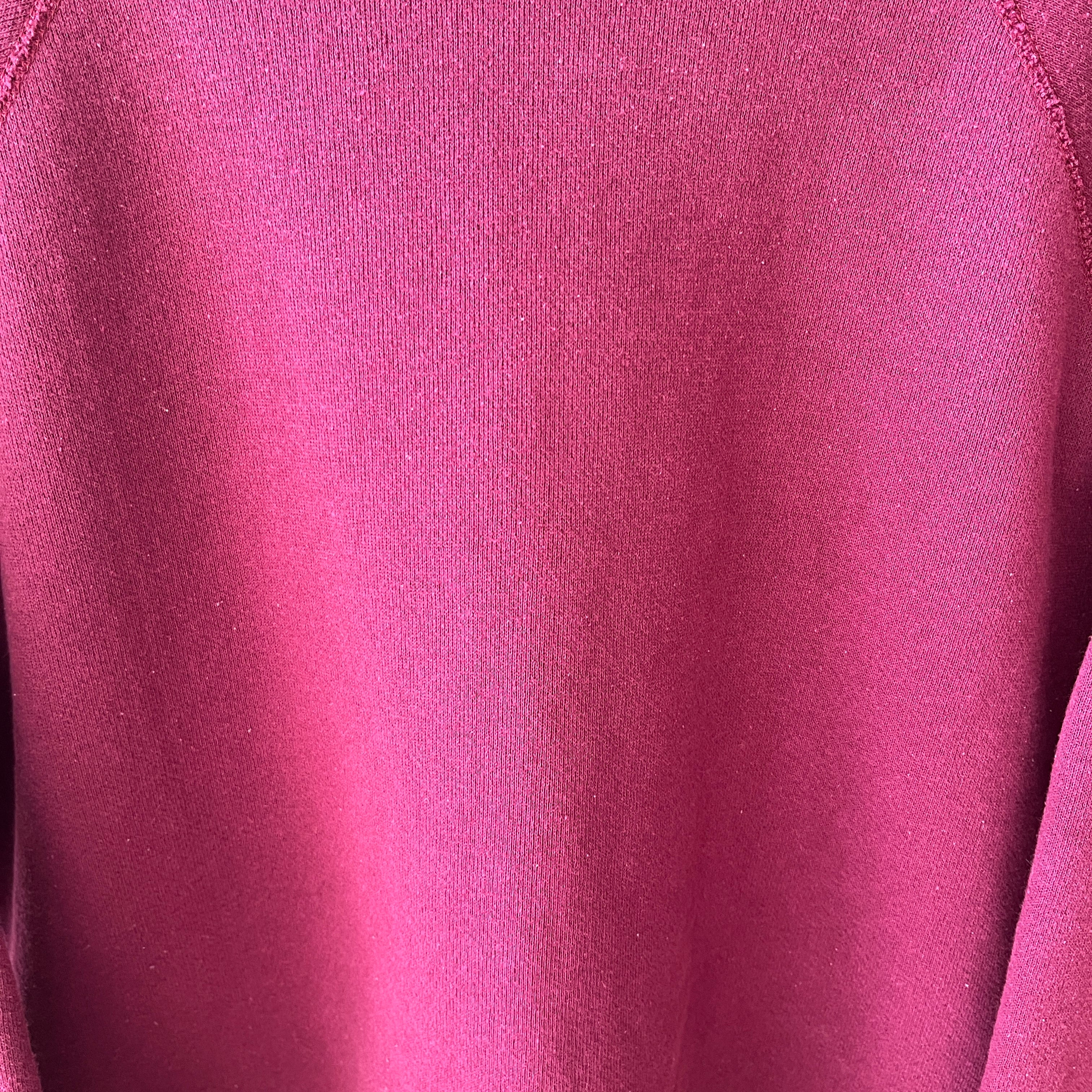 1970s/80s Blank Burgundy Sweatshirt