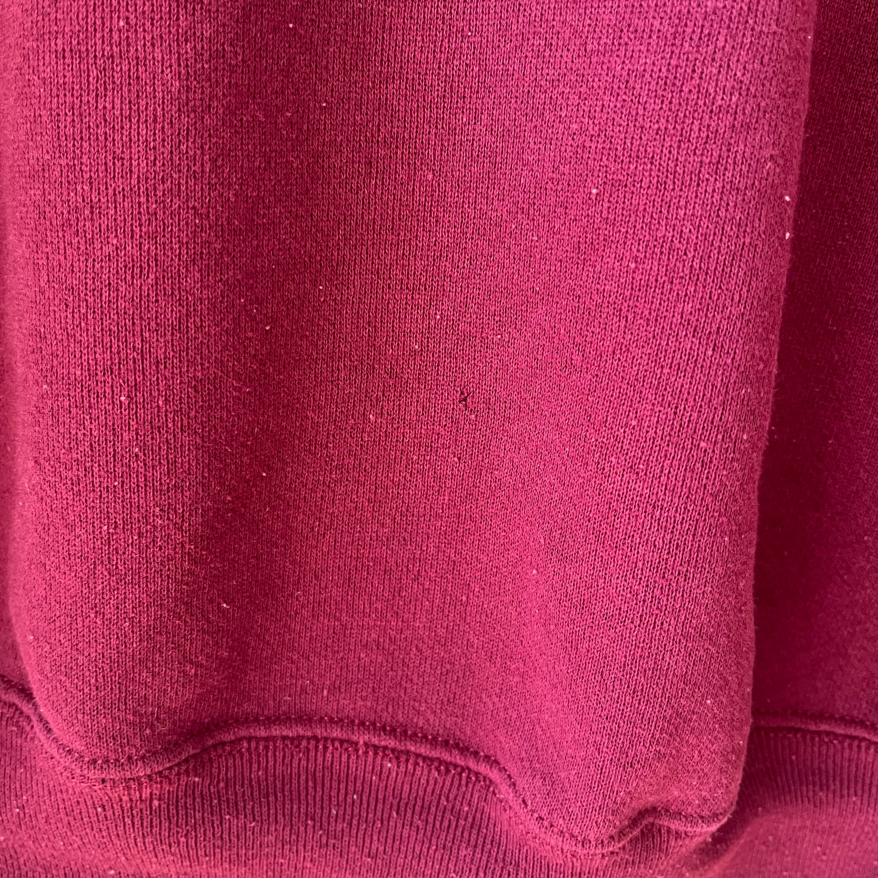 1970s/80s Blank Burgundy Sweatshirt