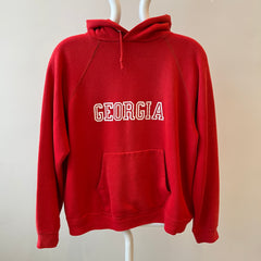 1970/80s Sun Faded, Perfectly Worn and Luxuriously Soft Georgie Hoodie - Go DAWGS