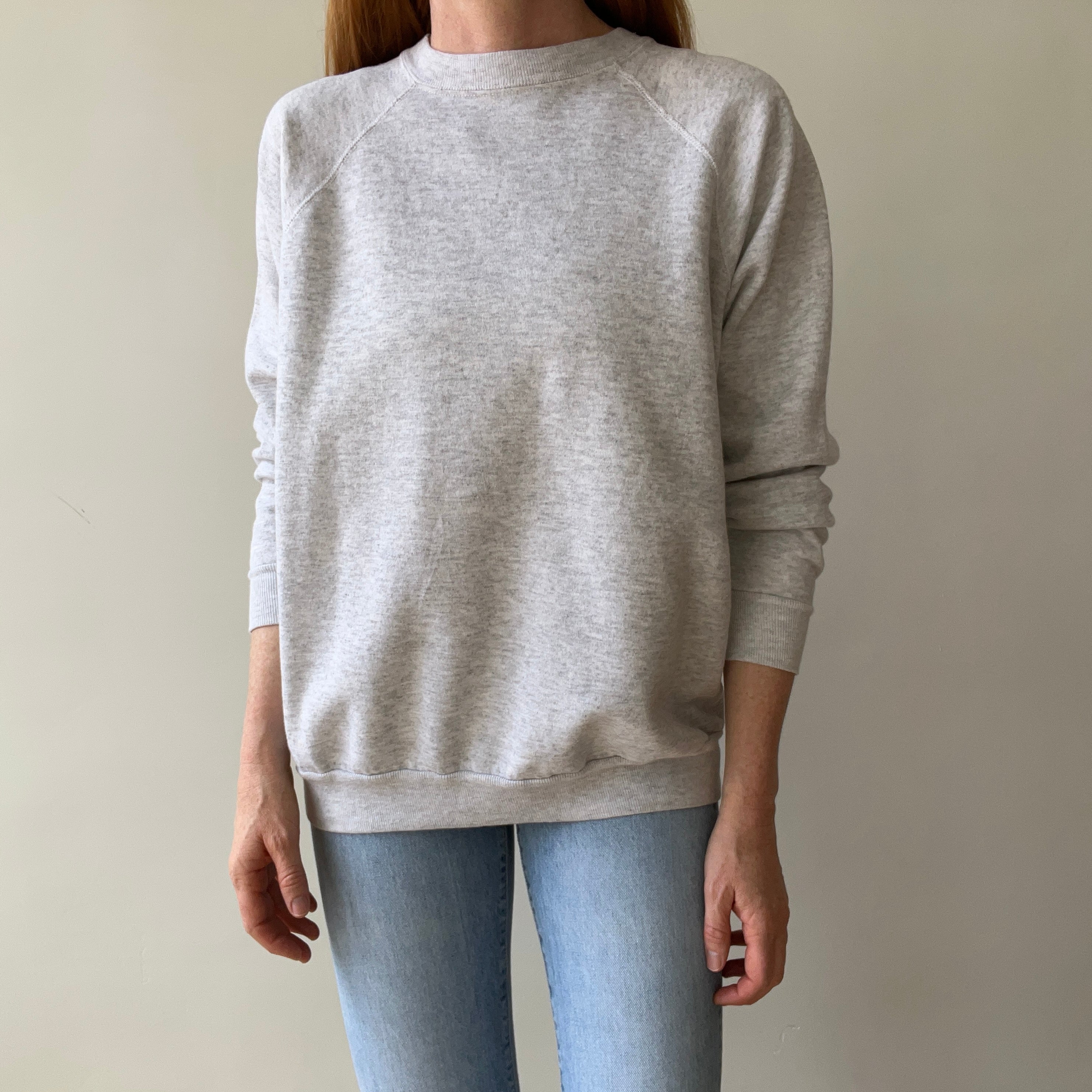 1980's Heather Grey Sweatshirt