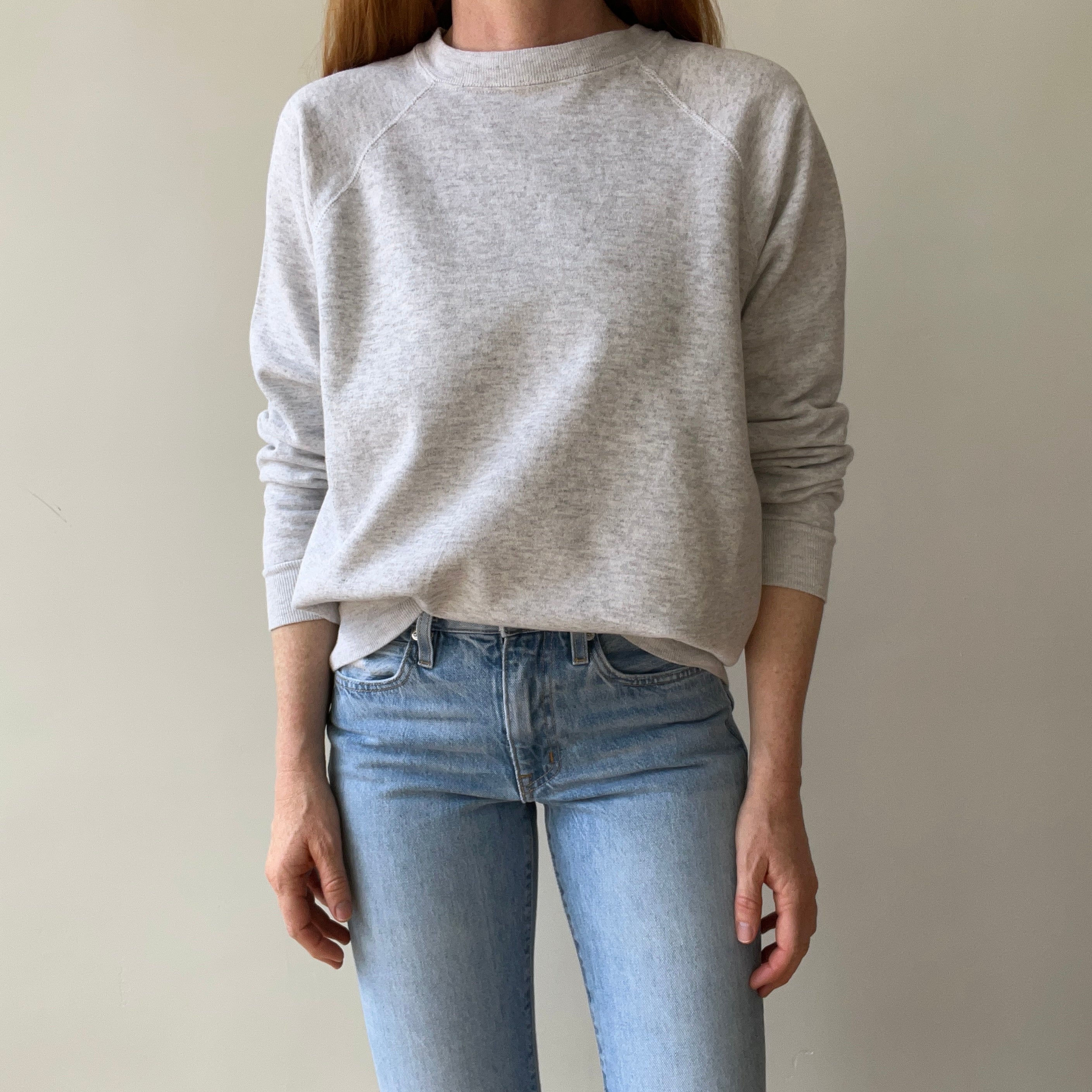 1980's Heather Grey Sweatshirt