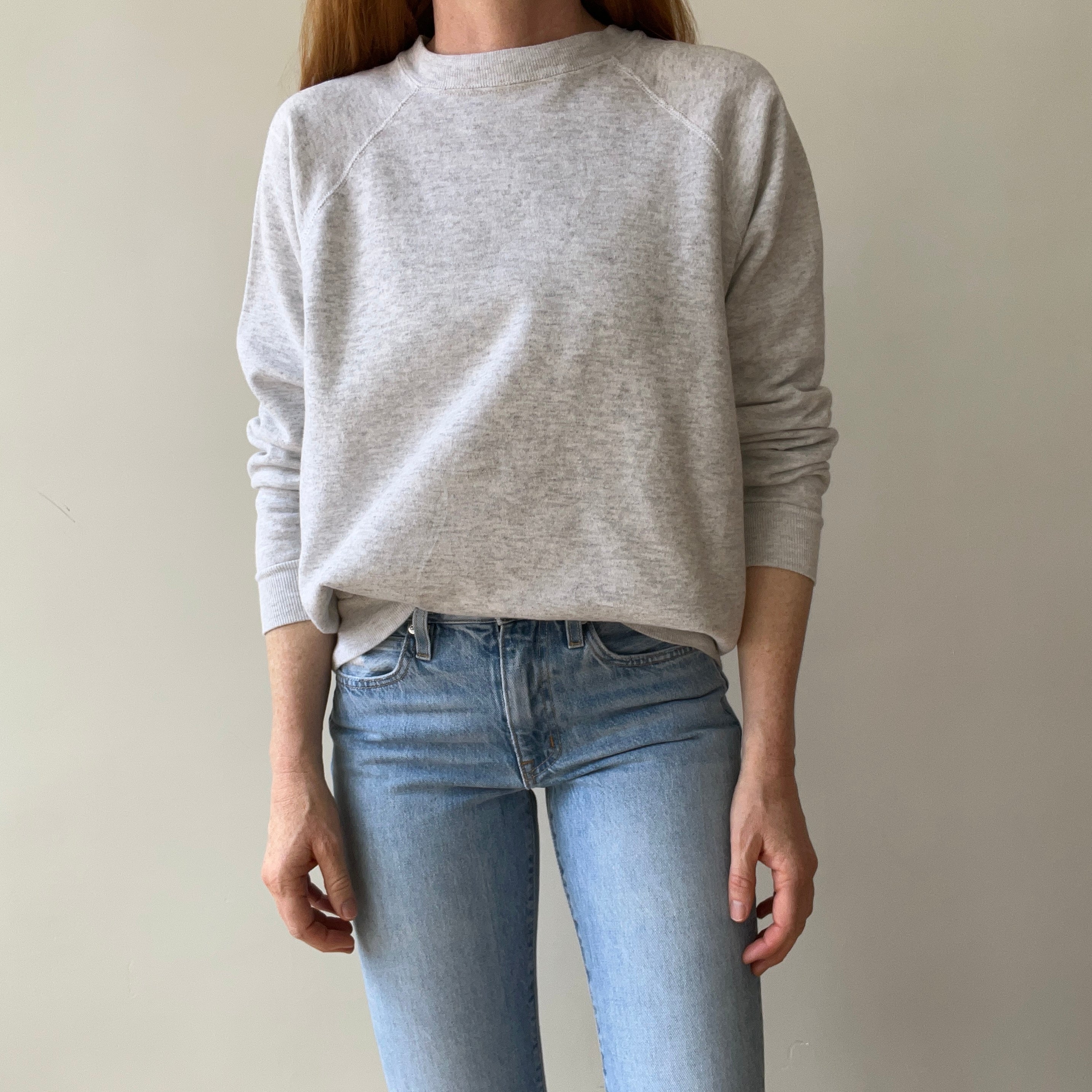 1980's Heather Grey Sweatshirt