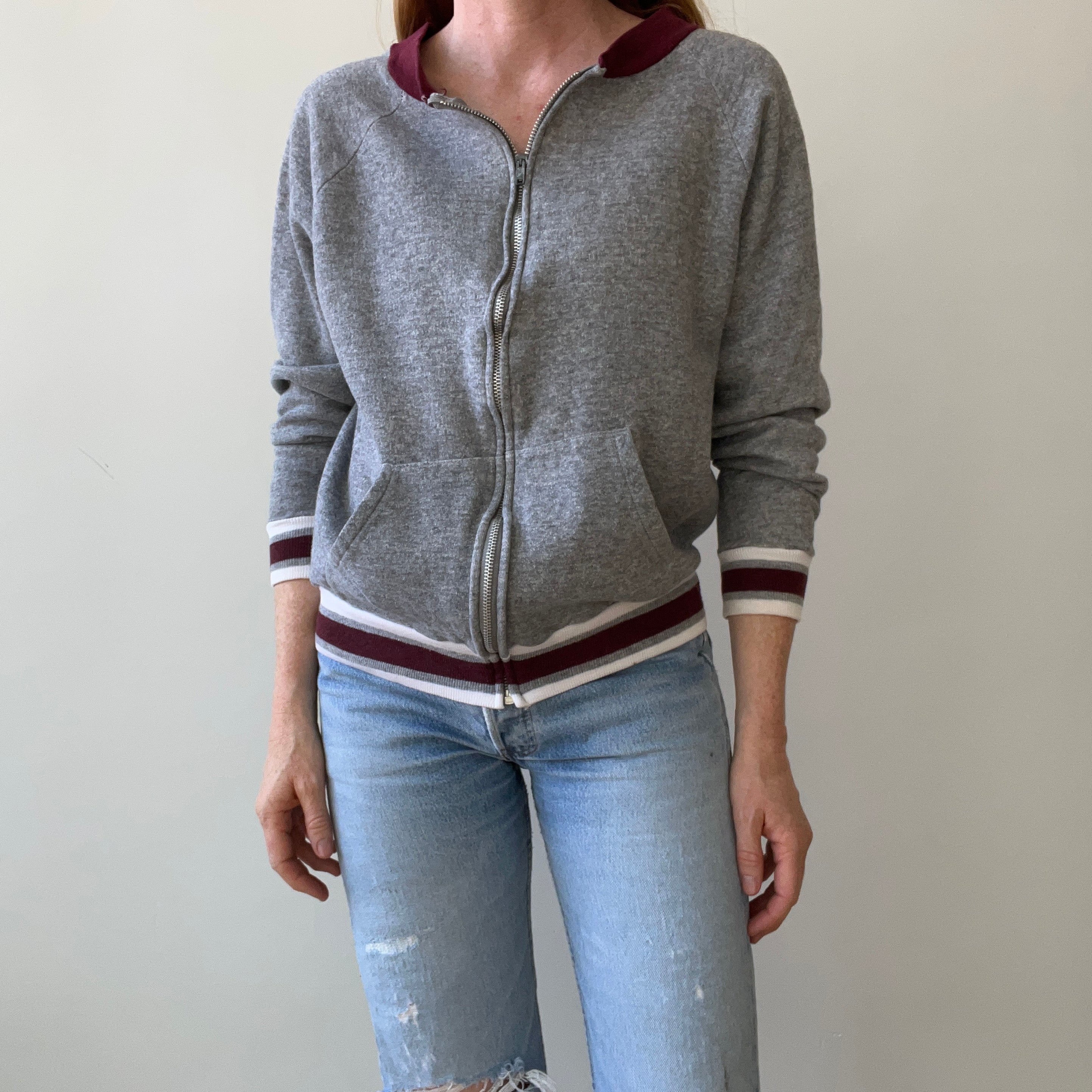 1970s Track Jacket Style Sweatshirt