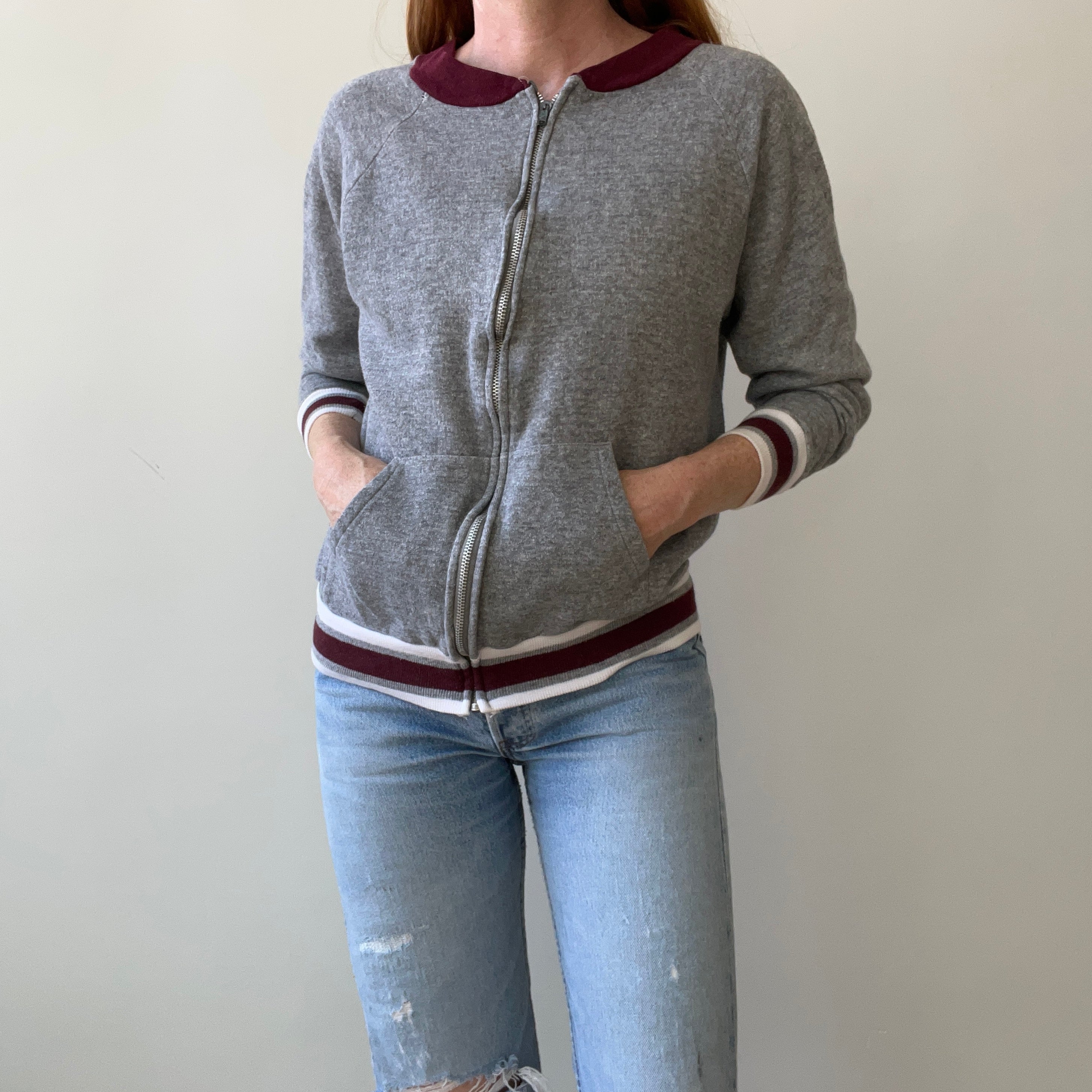 1970s Track Jacket Style Sweatshirt