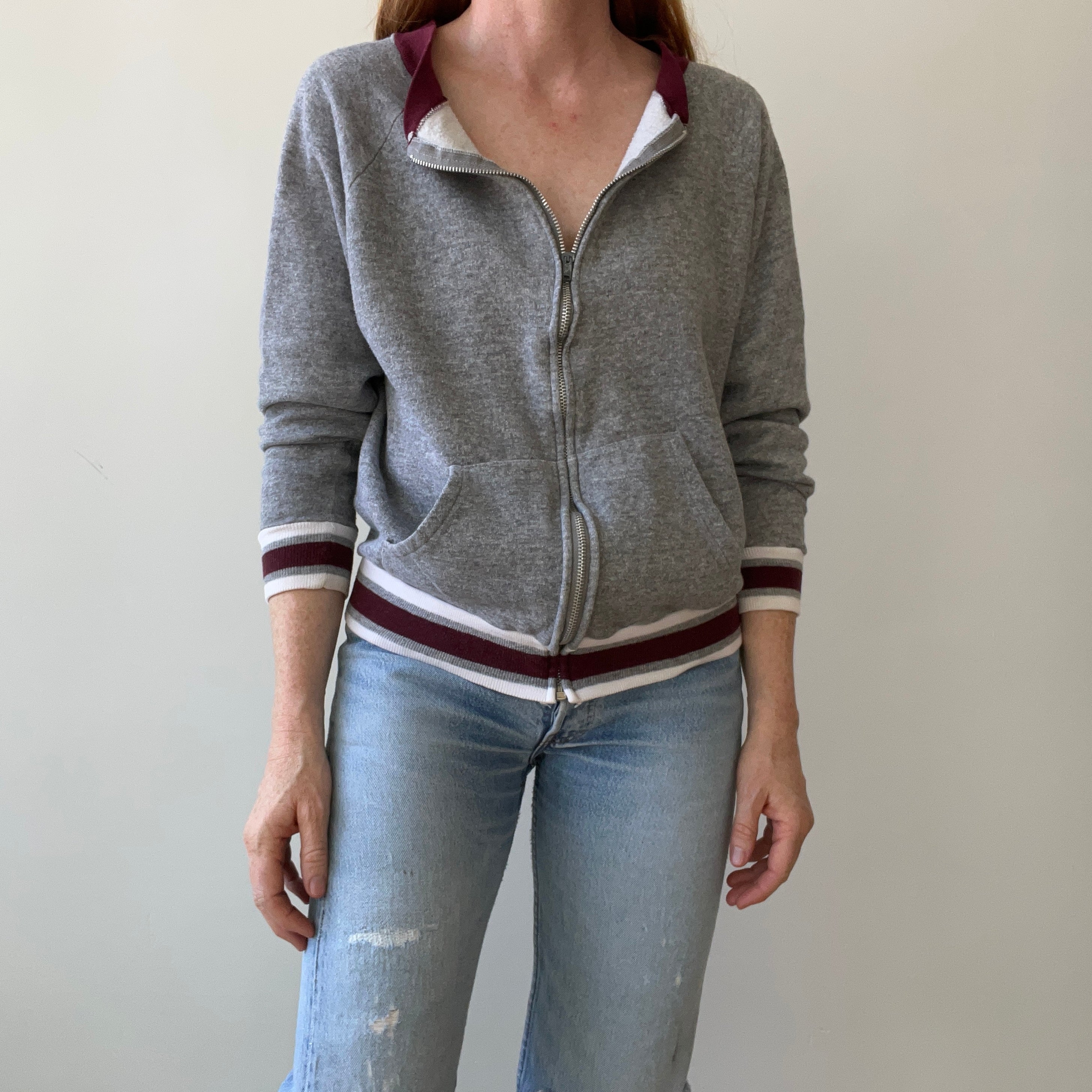 1970s Track Jacket Style Sweatshirt