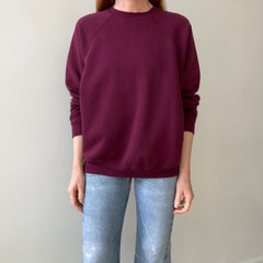1970s/80s Blank Burgundy Sweatshirt