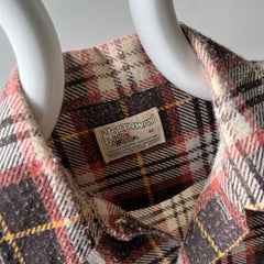 1970s Northway Single Sided Soft and Slouchy Lightweight Brown Flannel