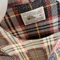 1970s Northway Single Sided Soft and Slouchy Lightweight Brown Flannel