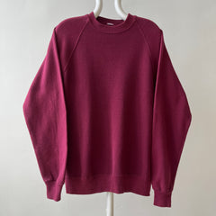 1980s Blank Burgundy Sweatshirt - AAB (Above Average Basic)