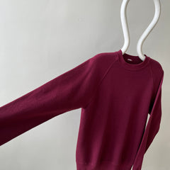 1980s Blank Burgundy Sweatshirt - AAB (Above Average Basic)