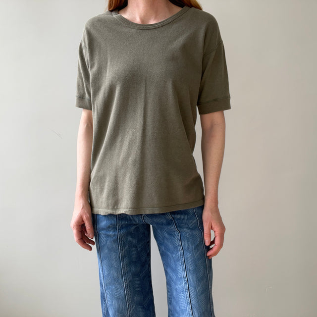 1970s Cotton Knit European Military T-Shirt