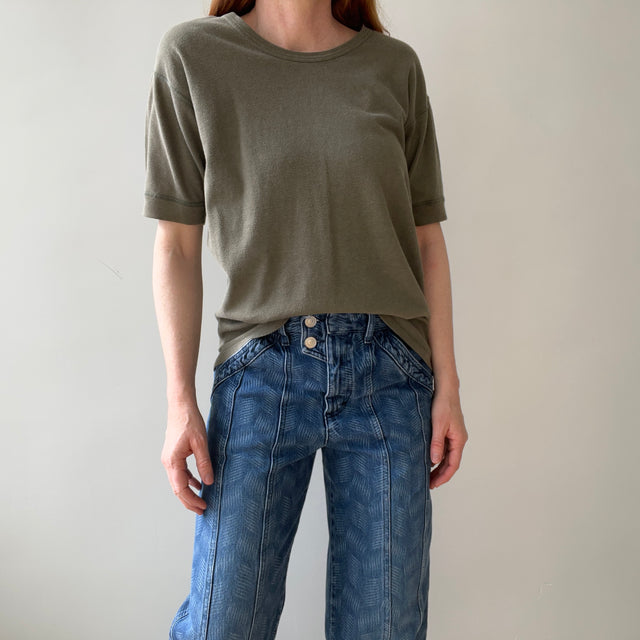 1970s Cotton Knit European Military T-Shirt