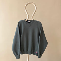 1990's Deep Muted Green Russel Sweatshirt