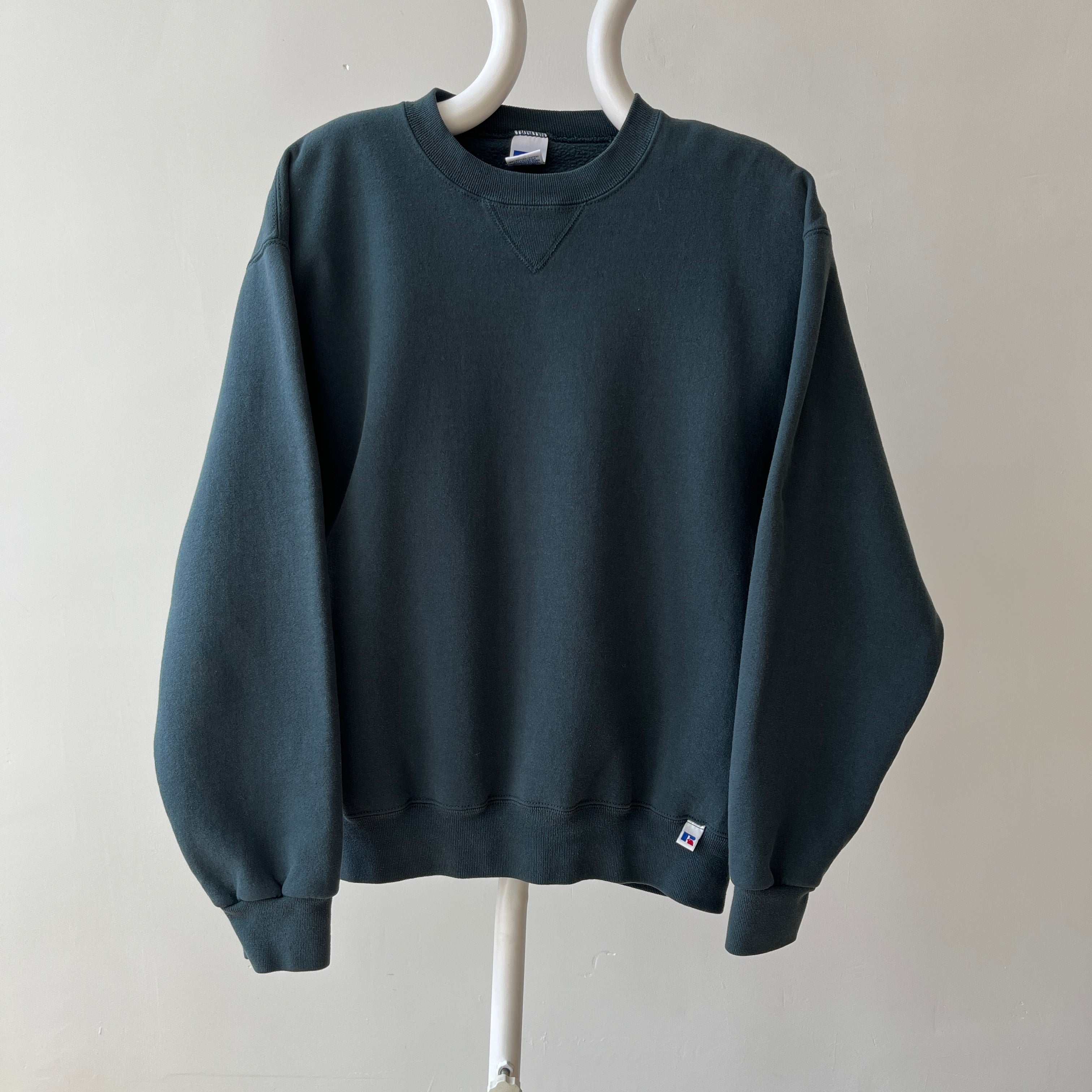 1990's Deep Muted Green Russel Sweatshirt