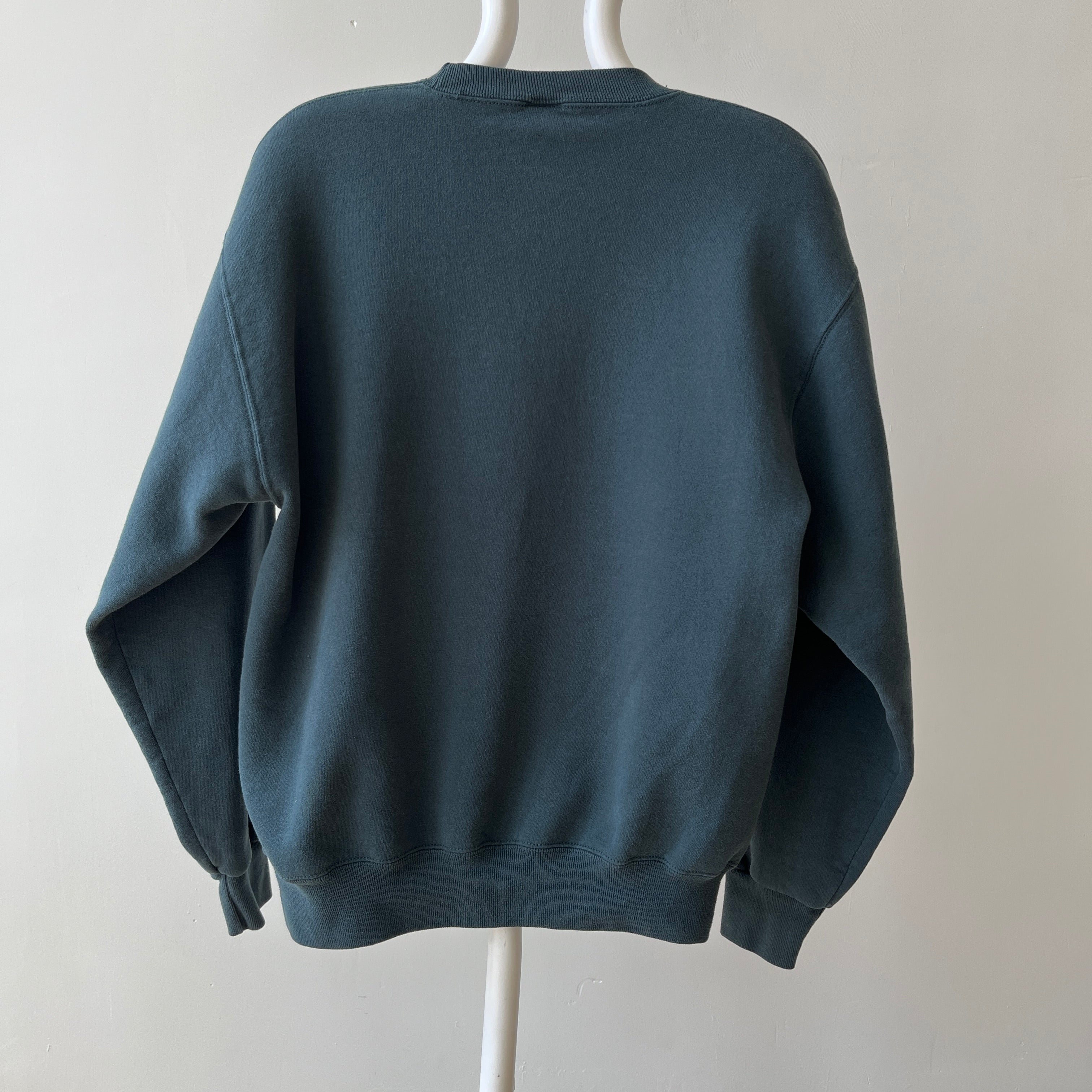 1990's Deep Muted Green Russel Sweatshirt