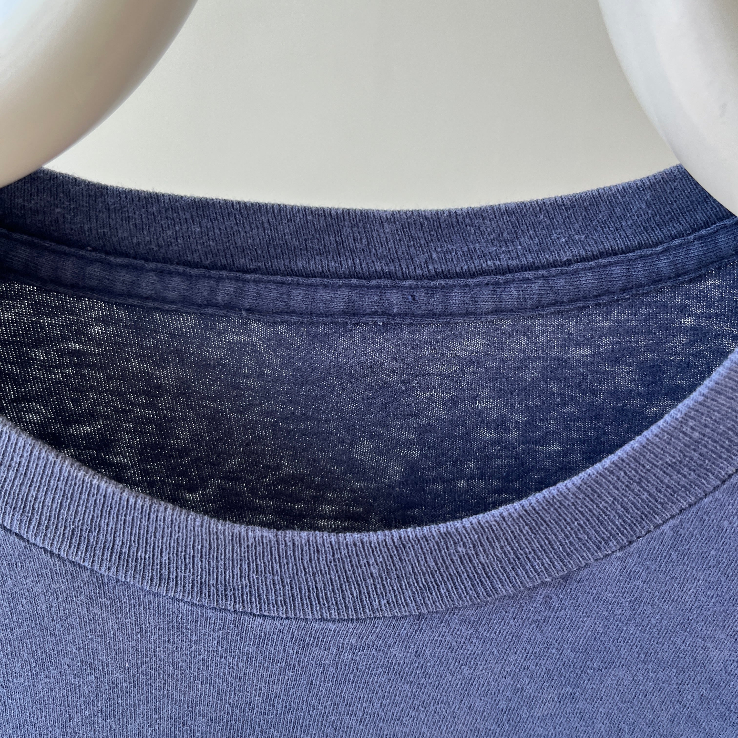 1990's Navy Blue Faded Pocket T-Shirt
