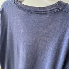 1990's Navy Blue Faded Pocket T-Shirt