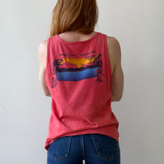 1980 Faded Red Long Beach California Tank-Top - LB Friends, THIS!