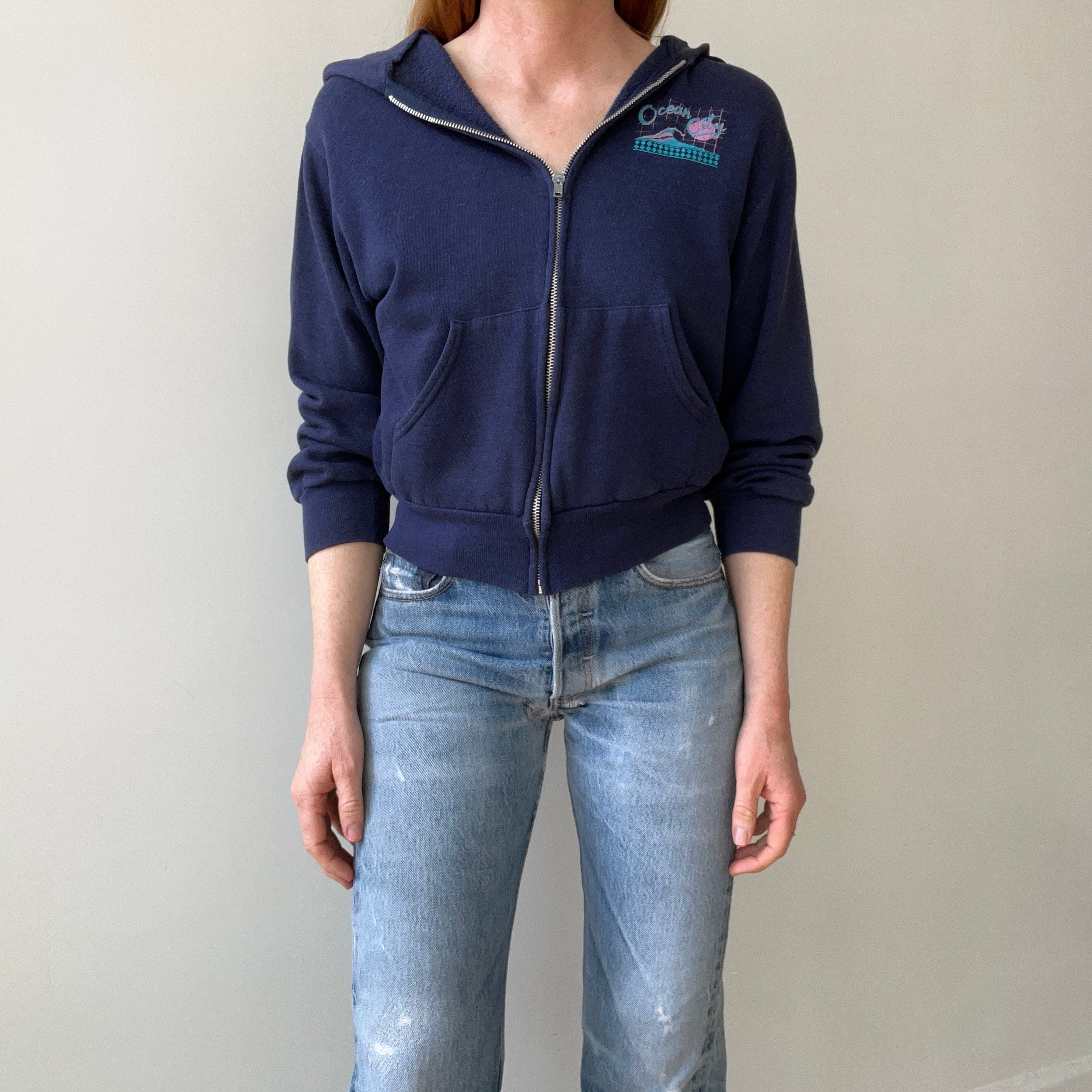 1970s Ocean City Zip Up Hoodie