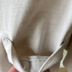 1990's Eggshell White Blank Pocket T-Shirt - OLLLLLD Banana Republic