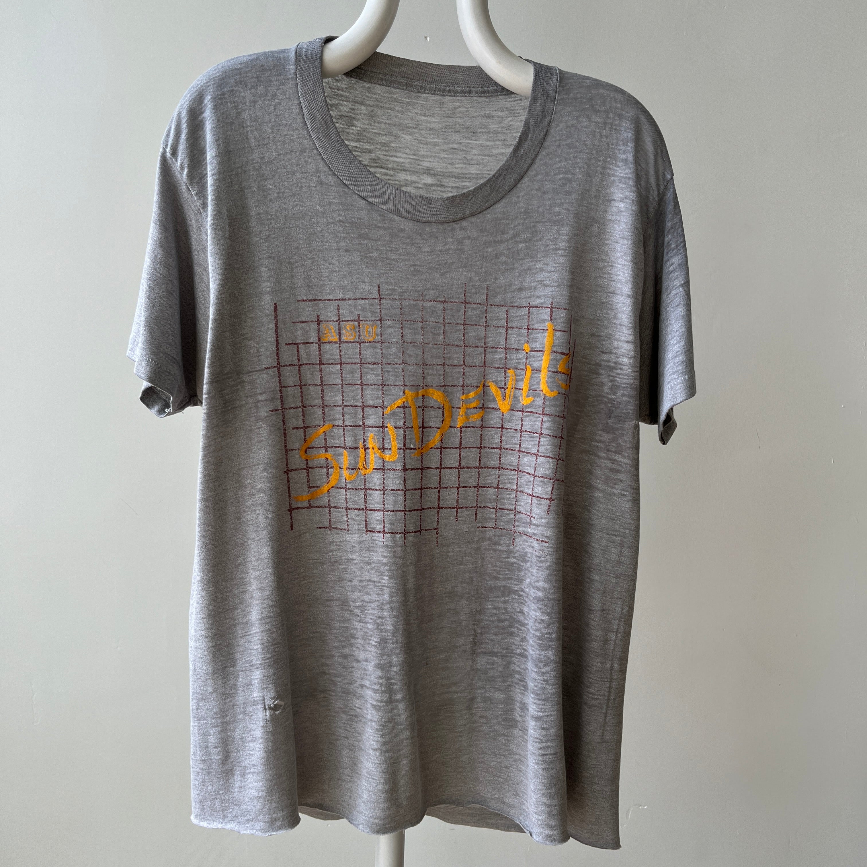1970s ASU Sun Devils Paper Thin T-Shirt